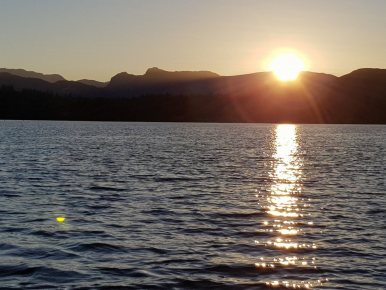 Sunset over Windermere