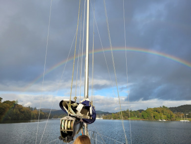 A rainbow over Windermere